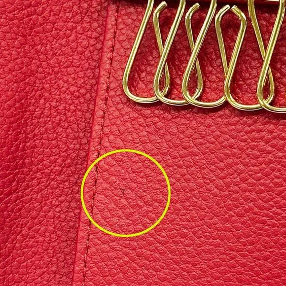 Louis Vuitton Key Case Monogram Empreinte Multicles 6 Scarlet Red Key Holder - Picture 9 of 10